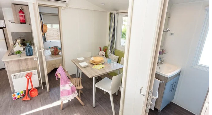 espace de vie du mobil-home comfort