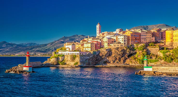 Bastia vu de la mer