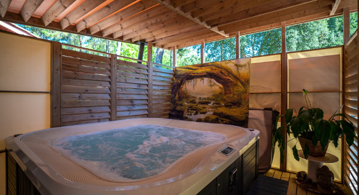 Bain &agrave; remous